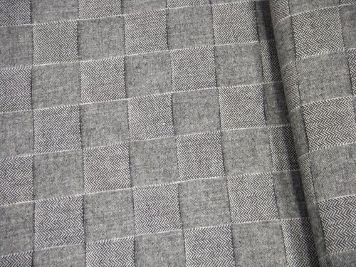 Kostýmová tkanina šedá čtverce 