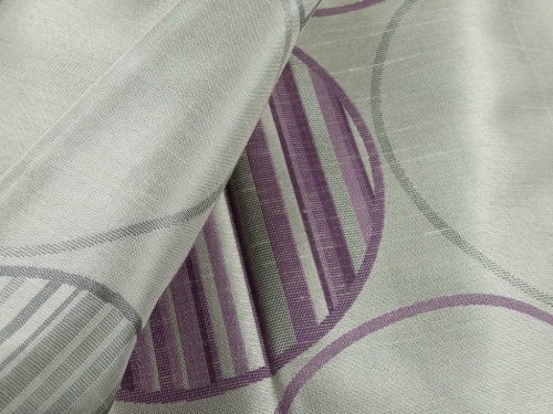 Dekorační tkanina Lilly šedo fialová 
