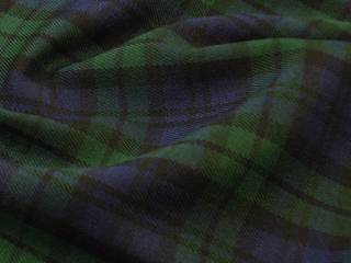 Kostýmová tkanina skotská kostka zelená 